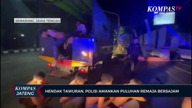Hendak Tawuran, Polisi Amankan Puluhan Remaja Bersajam