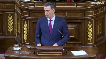 Sánchez inicia su discurso reconociendo a los manifestantes convocados por PP y Vox
