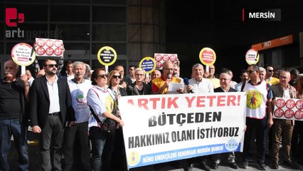 'Aslan Payı sermayeye ve patronlara gidiyor'... KESK'ten Mersin'de bütçe protestosu