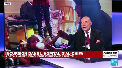 Israël mène un raid contre l'hôpital Al-Chifa de Gaza