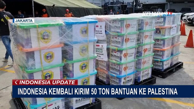 Dikirim Lewat Kapal Laut Karena Muat Lebih Banyak, Indonesia Kirim Lagi 50 Ton Bantuan ke Palestina!