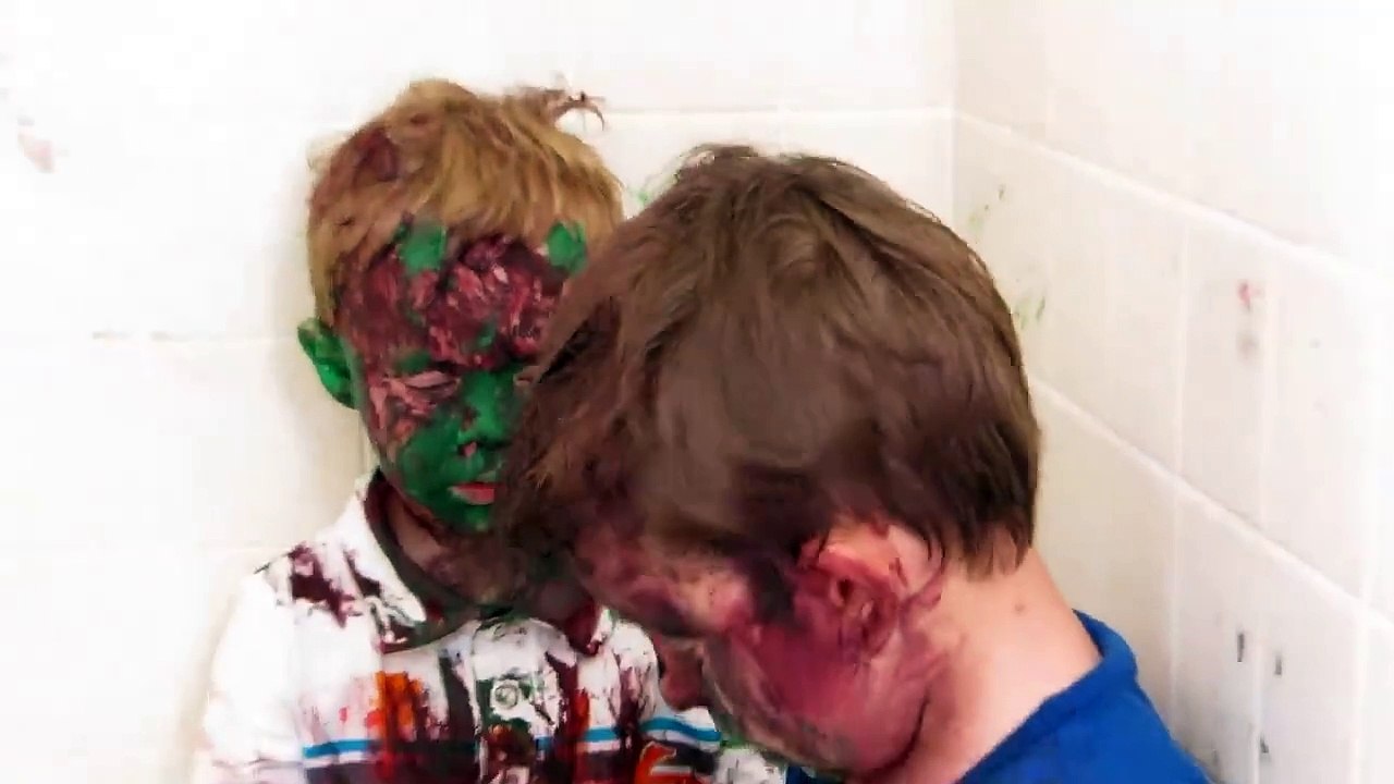 Adorable Kids Caught by Dad after painting themselves