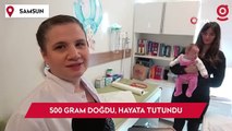 500 gram doğan Nisan bebek hayata tutundu