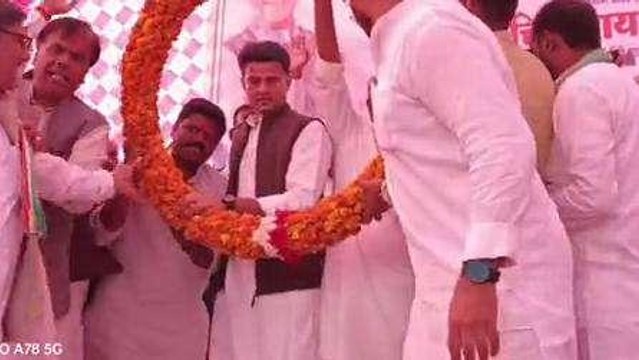 भिण्ड: राजस्थान के डिप्टी CM सचिन पायलट का दौरा, आम सभा को किया संबोधित