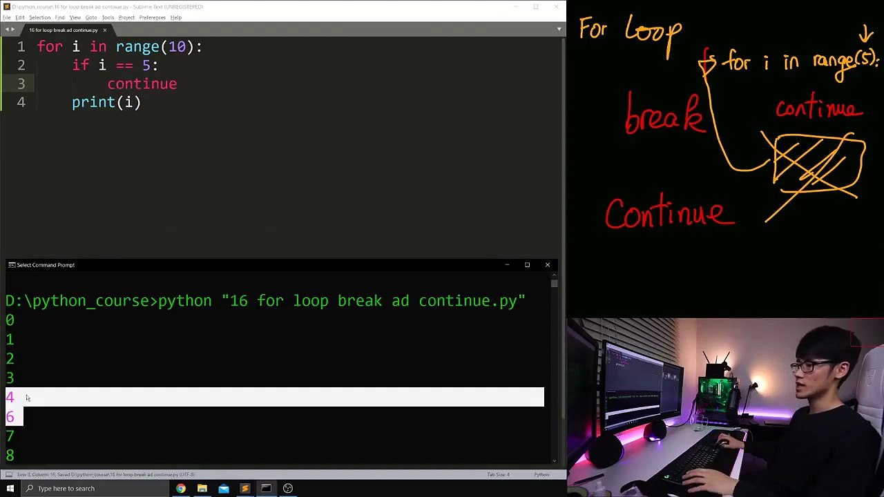 16. Break - Continue.mp4 - YouTube