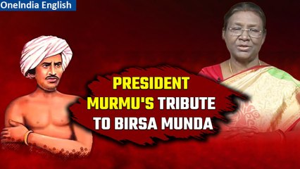 Descargar video: Janjatiya Gaurav Divas: President Droupadi Murmu Virtually Pays Tribute to Birsa Munda|Oneindia News