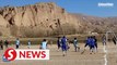 Football match at Buddha relics site in Afghanistan promotes relic protection