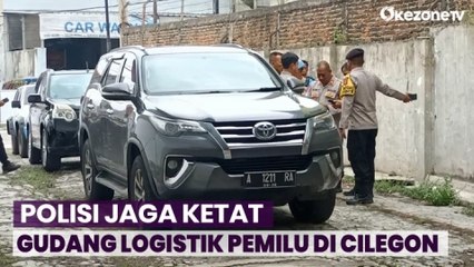 Polisi Jaga Ketat Gudang Logistik Pemilu Milik KPU Cilegon, Ada Apa?