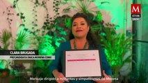 Clara Brugada se registra como precandidata única de Morena para la CdMx