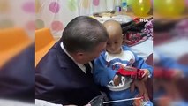Bakan Koca, Gazzeli yaralı ve kanser hastası çocukları ziyaret etti