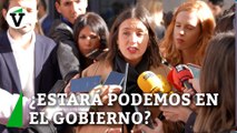 Declaraciones de Irene Montero sobre si Podemos va a forma parte del gobierno