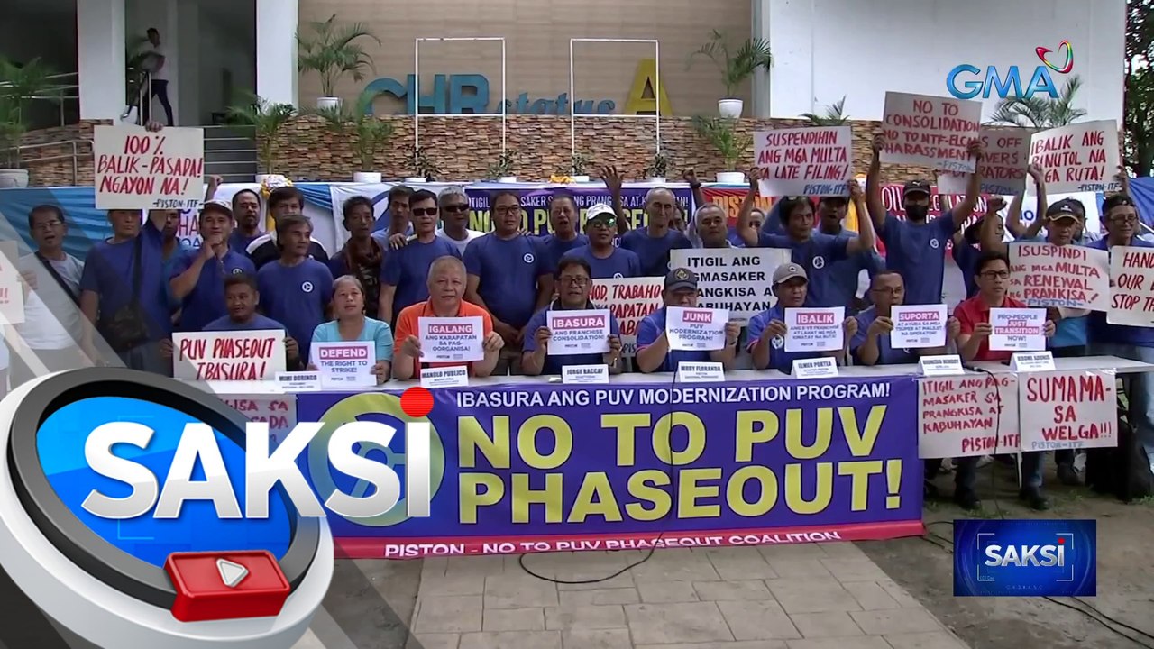 Piston, magtitigil-pasada mula Nov. 20-22 bilang pagtutol SA PUV Modernization Program | Saksi