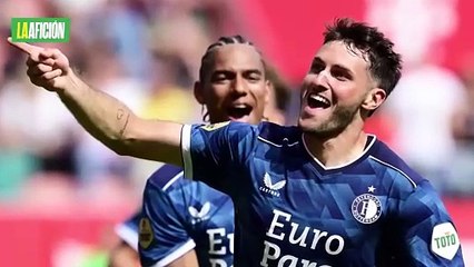 Santi Giménez cumple sueño de pequeño aficionado del Feyenoord
