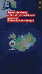 Scènes de chaos à Grindavík en Islande menacée d’éruption volcanique