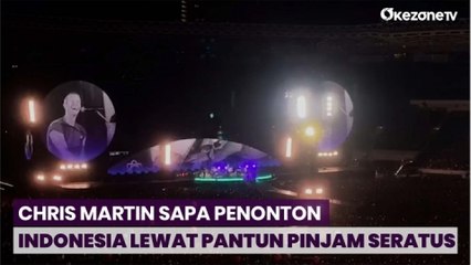 Chris Martin Mendadak Lantunkan Pantun Pinjam Seratus Ke Penonton Ditengah Konser