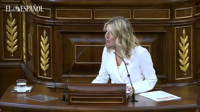 Yolanda Díaz responde a la derecha en el Congreso: En una dictadura los opositores no están aquí sentados, están en la cárcel
