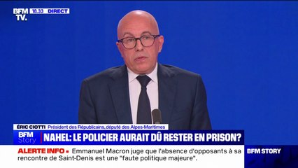Projet de loi immigration: "On est face à une submersion migratoire", affirme Éric Ciotti (président des Républicains)