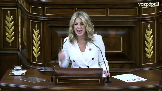Yolanda Díaz en la sesión de investidura de Pedro Sánchez: En SUMAR no tenemos problemas de coherencia. Con la amnistía gana la democracia