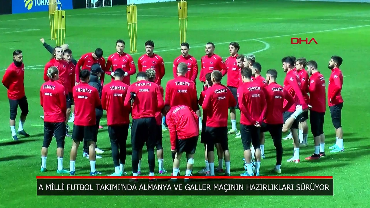 A Milli Takımımız, Almanya ve Galler maçı hazırlıklarına devam etti