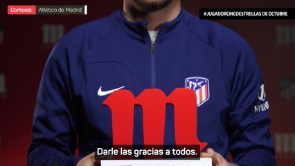 Koke, 'MVP' de octubre del Atleti: "Estoy disfrutando un montón"