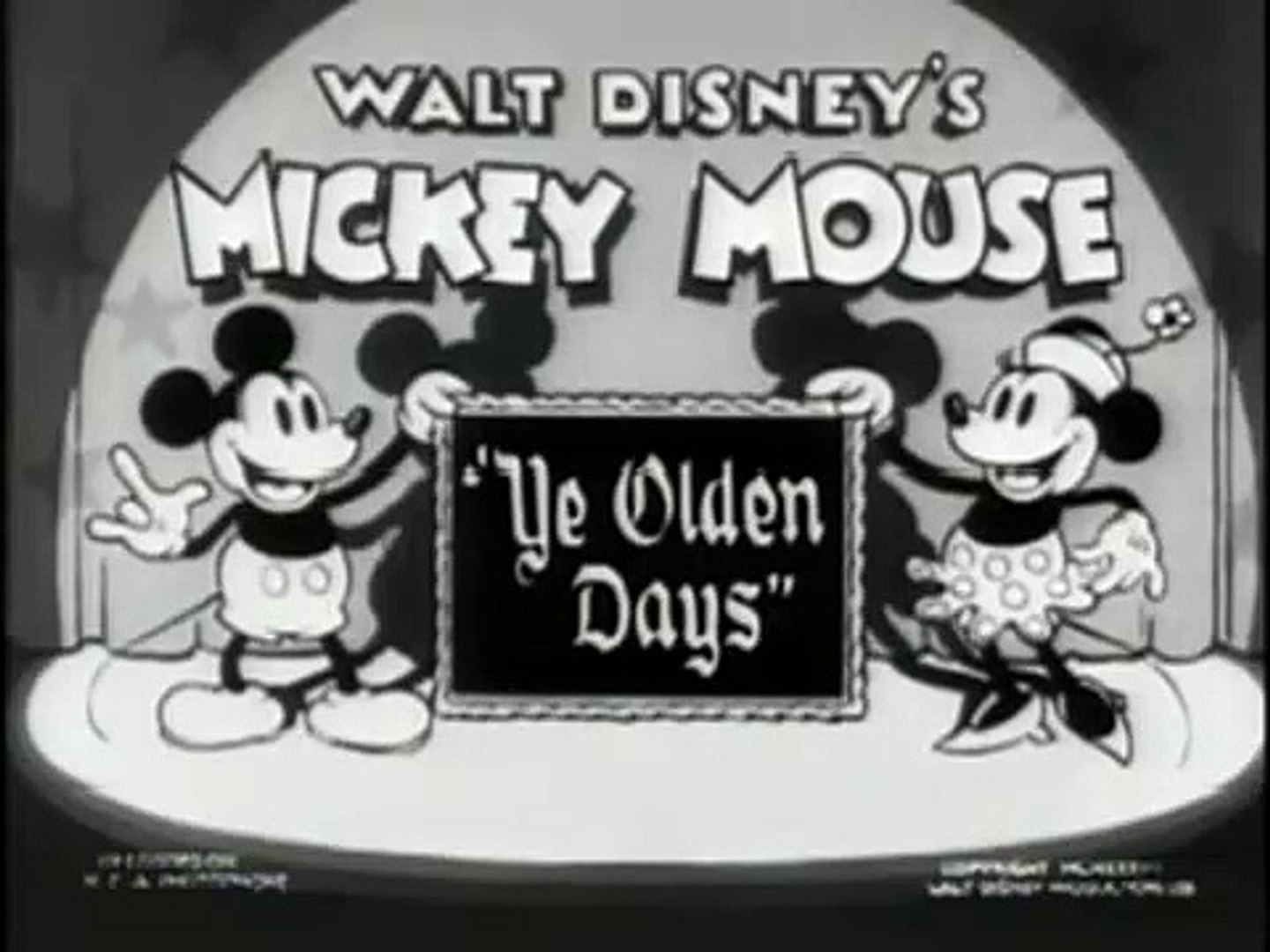 Mickey Mouse - Ye Olden Days (1933) - video Dailymotion