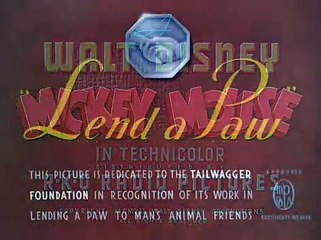 Mickey Moues, Pluto - Lend a Paw  (1941)