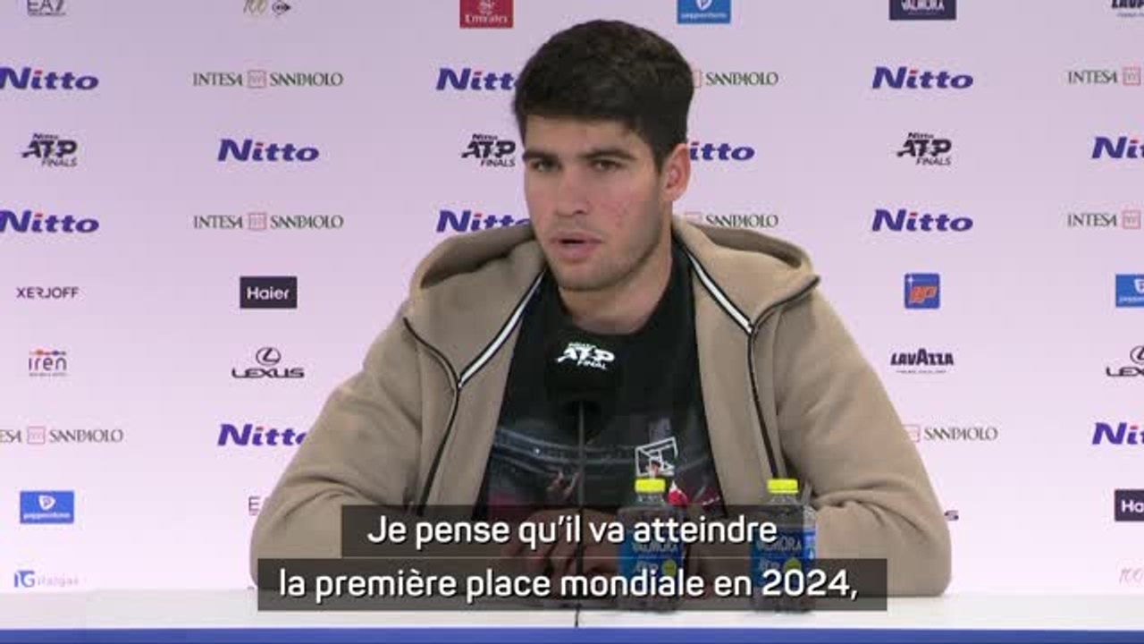 ATP Finals - Alcaraz : "Sinner sera numéro 1 mondial en 2024"