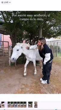VIDEO. Julieta Poggio viajó a Tucumán y tuvo un percance con un caballo