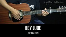 Hey Jude - The Beatles | EASY Guitar Tutorial with Chords / Lyrics