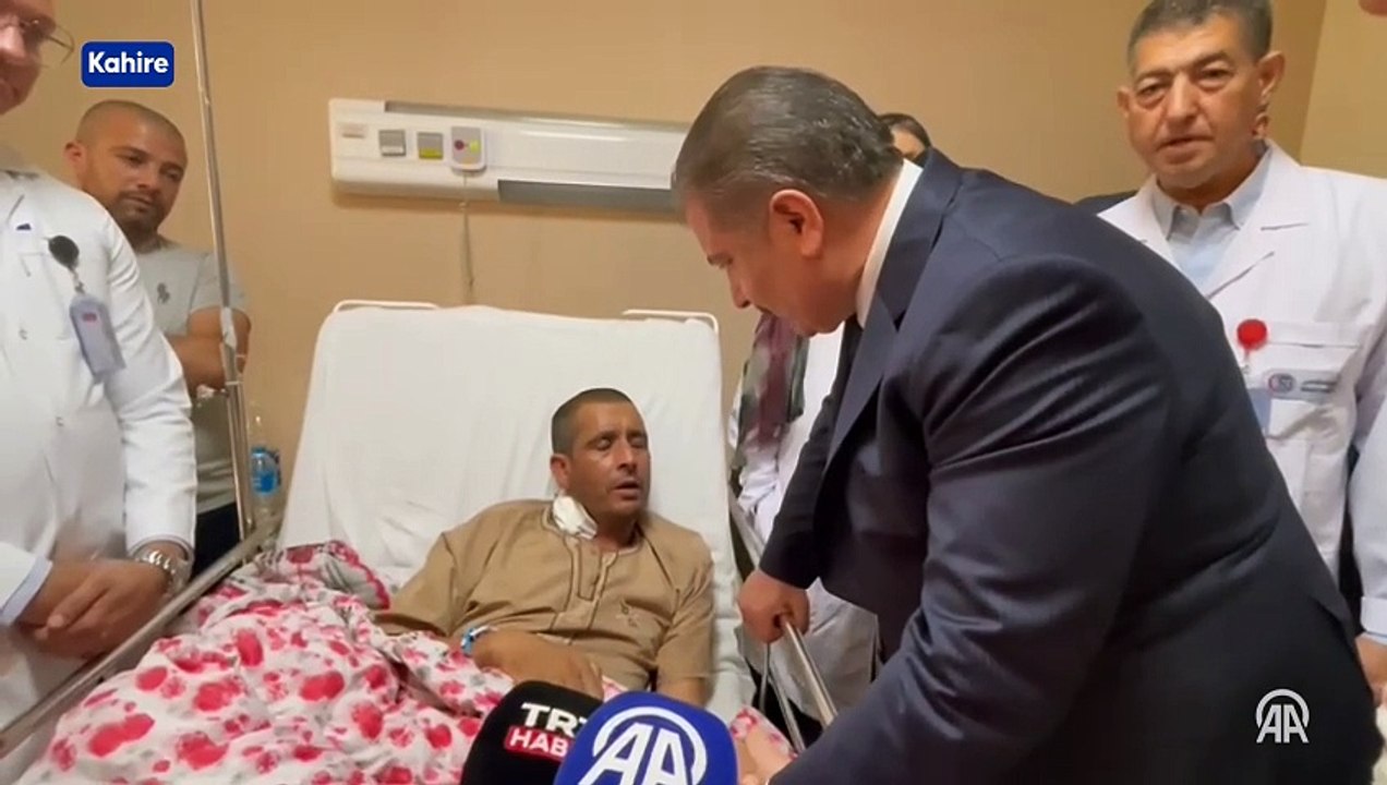 Koca, Gazze'ye yönelik sağlık yardımları için Mısır'da