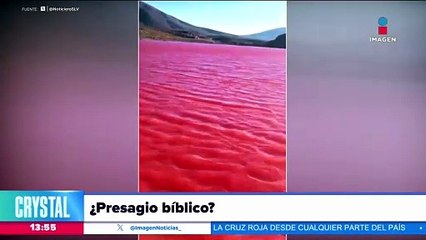 ¿Aguas se tiñen de rojo en una región del planeta?
