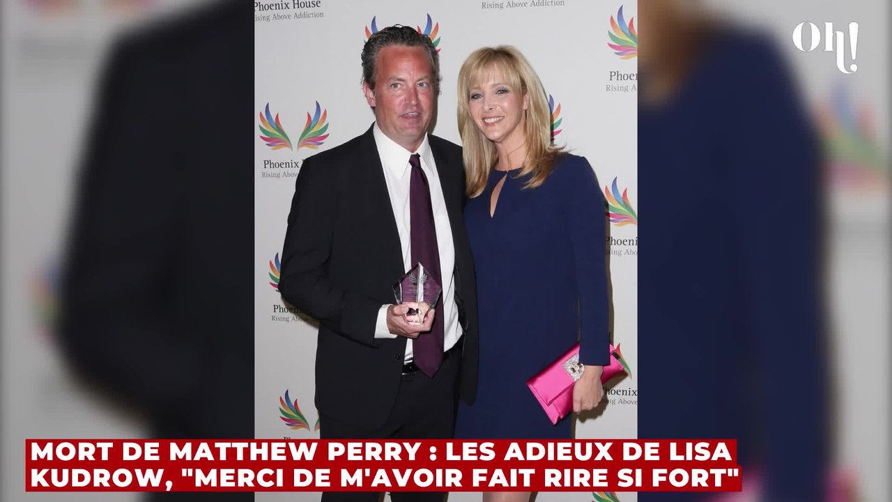 Mort de Matthew Perry : les adieux de Lisa Kudrow, "merci de m'avoir fait rire si fort"