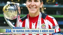 Alicia Cervantes se queda tres años más con Chivas