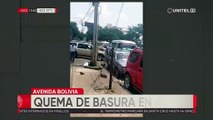 Reportan cables sueltos en el centro de la ciudad de Santa Cruz