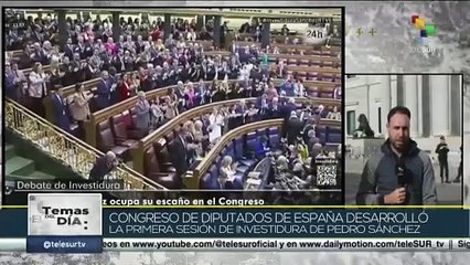 Congreso de diputados de España en 1ra sesión de investidura