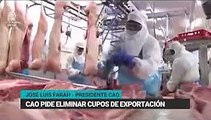 Productores piden liberar cupos de exportación de carne y el Gobierno lo descarta