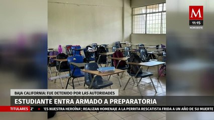 En Baja California, estudiante entra con arma cargada a una preparatoria pública