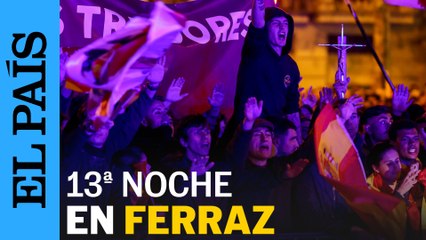 Decimotercer día de protestas en Ferraz