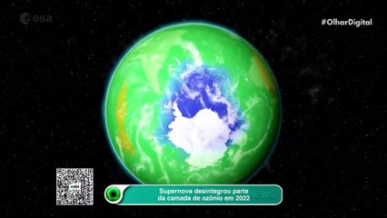 Supernova desintegrou parte da camada de ozônio em 2022