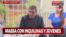 Massa se reunió con inquilinas y jovenes