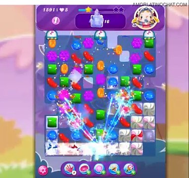 Playing Candy Crush Saga Level 1,591 jugando candy chush Saga Nivel 1,591 gaming game