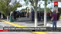 Familiares y activistas dan último adiós en Coahuila a Jesús Ociel Baena