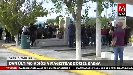 Familiares y activistas dan último adiós en Coahuila a Jesús Ociel Baena