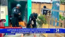 SMP: detienen a tres extranjeros que extorsionaban bajo la modalidad del 'gota a gota'