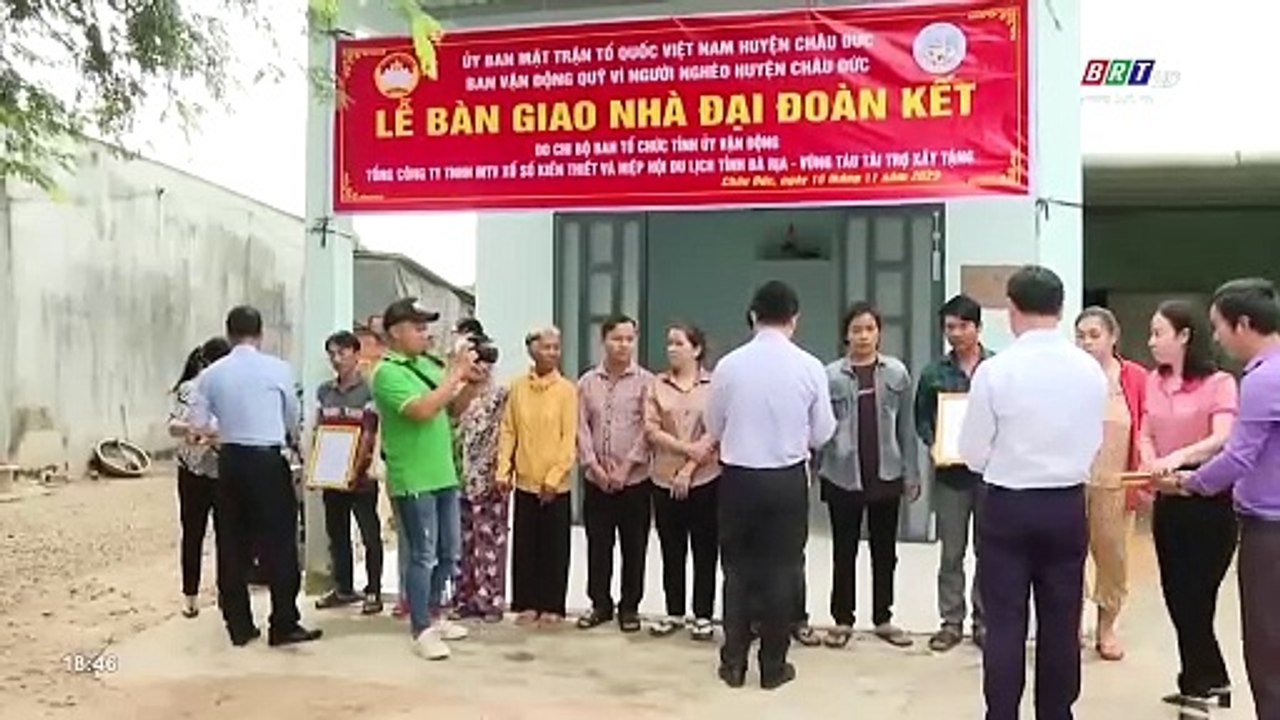 (BRT) Trao tặng nhà tình nghĩa, nhà đại đoàn kết cho hộ nghèo (15-11-2023)