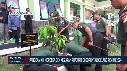 Pangdam XIII Merdeka Cek Kesiapan Prajurit di Gorontalo Jelang Pemilu 2024