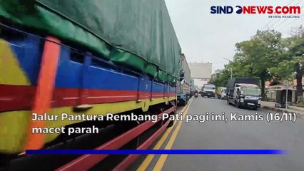 Jalur Pantura Rembang-Pati Macet Parah hingga 15 Km