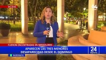 Miraflores: menores desaparecidas habrían permanecido en pileta del Parque Kennedy