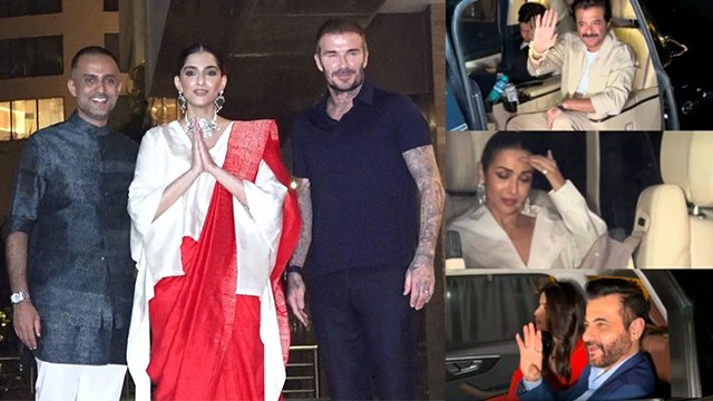 Sonam Kapoor Anand Ahuja Hosts Grand Party for Footballer David Beckham, Bollywood Celebs Full Video