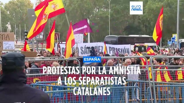 Las protestas contra la ley de amnistía entre Sánchez y los independentistas catalanes no cesan